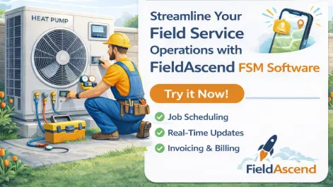 Boiler and heat pump field service software screen for planned maintenance and service workflows