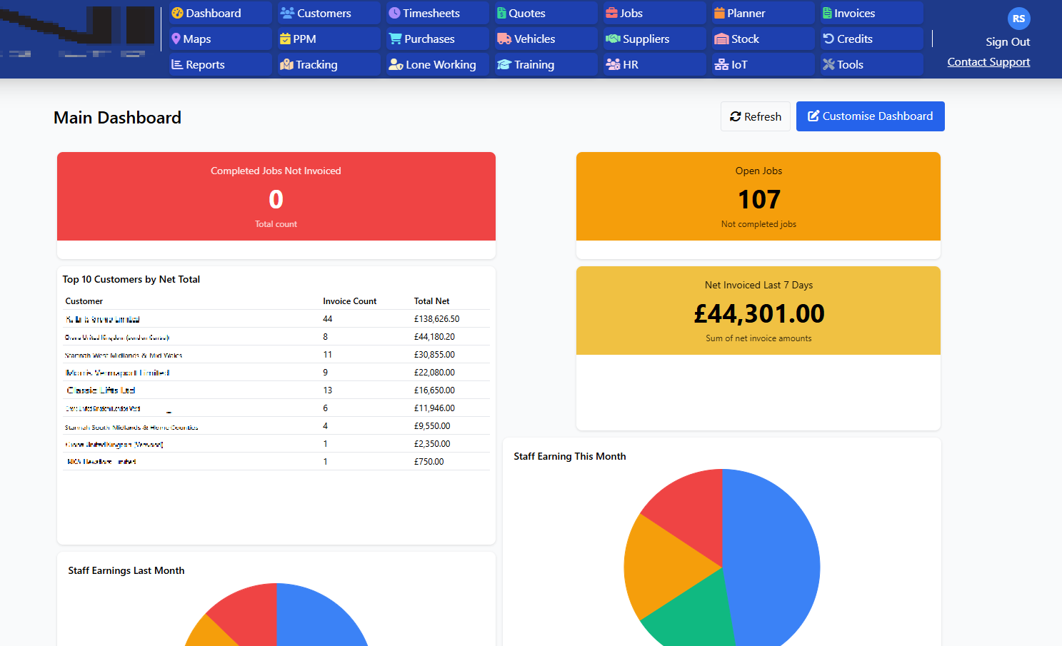 Field Ascend Dashboard