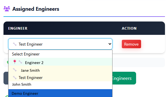 Smart matching integrated into visual planner board